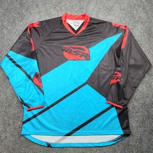 MSR Renegade Jersey Shirt Mens 2XL Blue Black Long Sleeve Motocross MX Racing